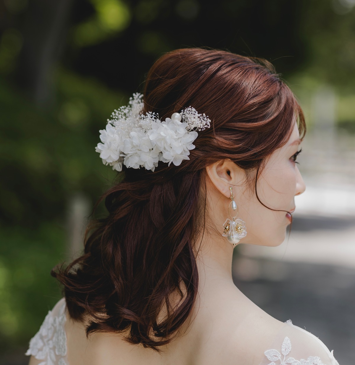 No.486 豪華！かすみ草入り 白紫金 ♡ 振袖髪飾り 成人式 前撮り（W9 
