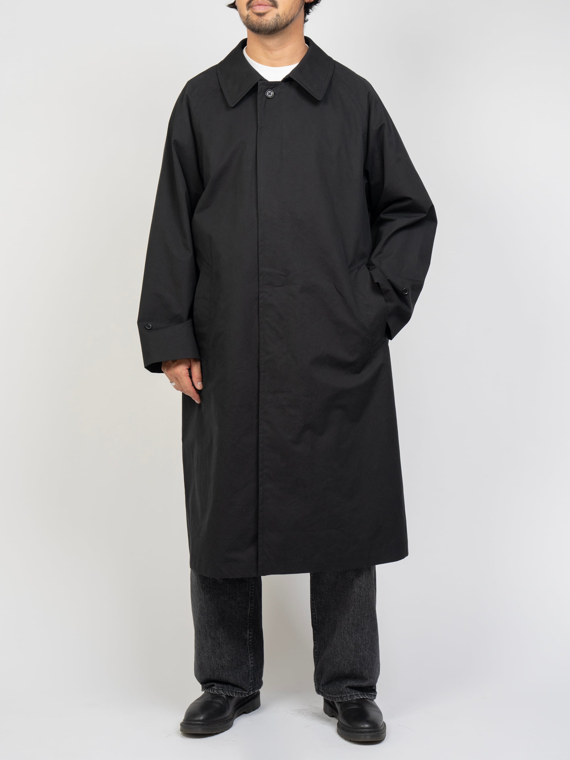 Cotton Bal Collar Over Coat (beige) | OVY