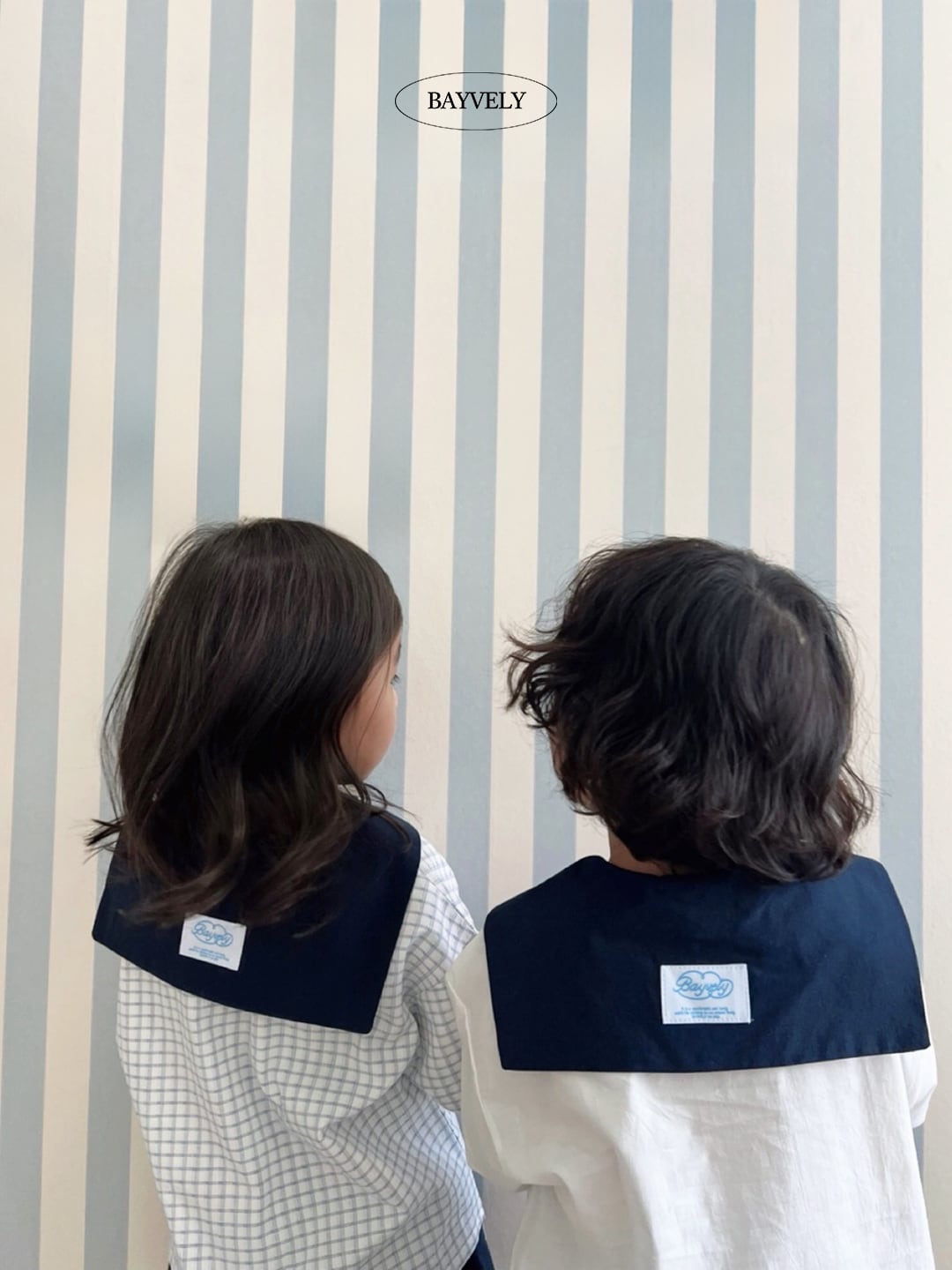 【即納】BAYVELY   ブラウス　襟付き　Tシャツ  チェック　　キッズ　kids 　男の子　女の子