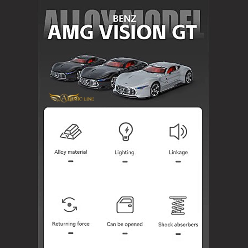 メルセデス ベンツ AMG Vision グランツーリスモ 1/24 ミニカー 全3色