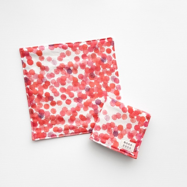 数量限定『 秋に染まる 』名入れ可｜国産ガーゼ+オーガニックコットン｜ガーゼハンカチ｜プチギフト｜贈り物｜敬老の日