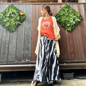 ゼブラ柄2ウェイスカート