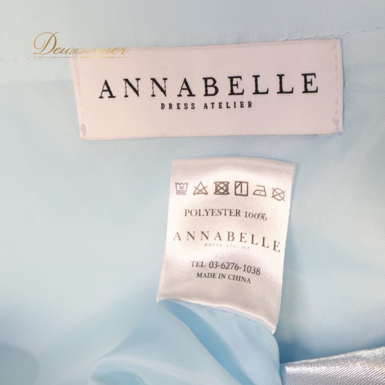 フォーマル 衣装 ANNABELLE アナベル ドレス ワンピース ブルー系 水色 光沢 スパンコール 演奏会 結婚式 パーティ 発表会 レディース レース 上品 エレガント 二次会 舞台 コンサート