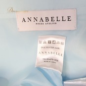 フォーマル 衣装 ANNABELLE アナベル ドレス ワンピース ブルー系 水色 光沢 スパンコール 演奏会 結婚式 パーティ 発表会 レディース レース 上品 エレガント 二次会 舞台 コンサート