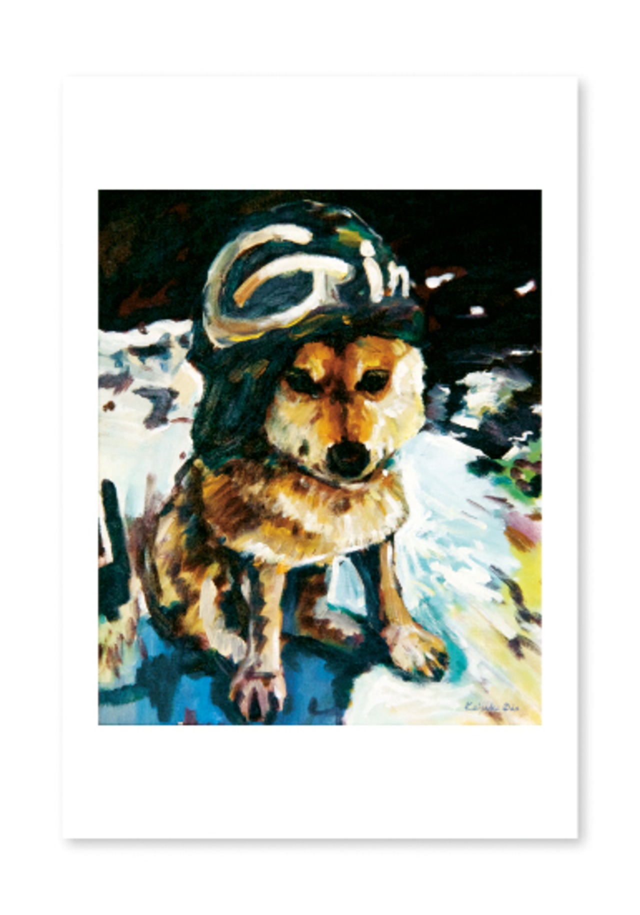 オリジナルポストカード　寒いわん・・・