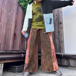 異素材ニットアフリカン