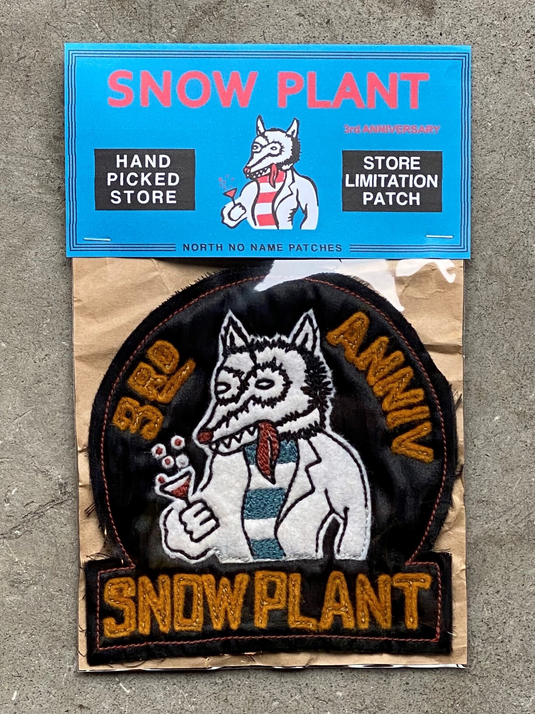 SNOW PLANT 3nd Anniversary LIMITED NNN PATCH