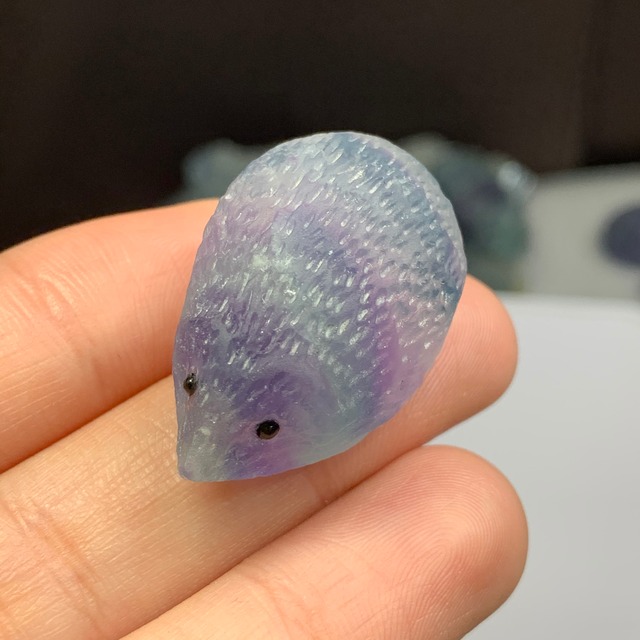 65ぷっくりフローライトハリネズミさん