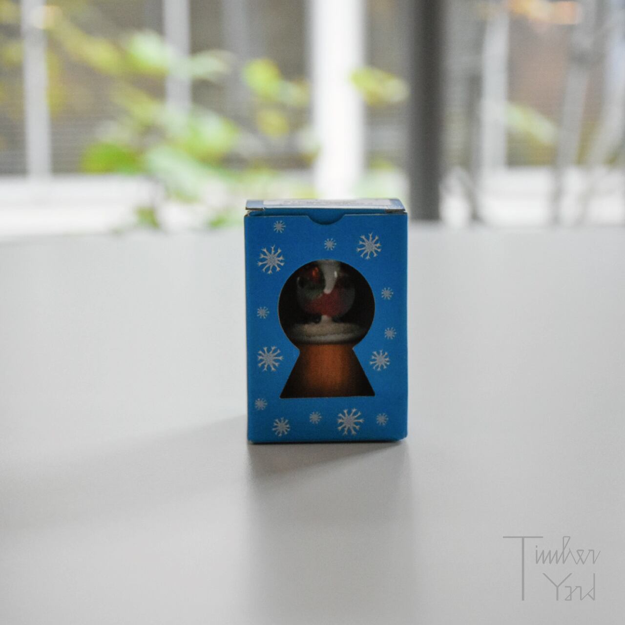 ONLINE限定】スノードーム / 森のスキーヤー / 木製台座 / Φ4.5cm