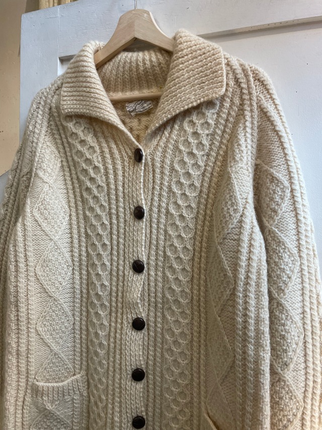 Vintage aran knit cardigan