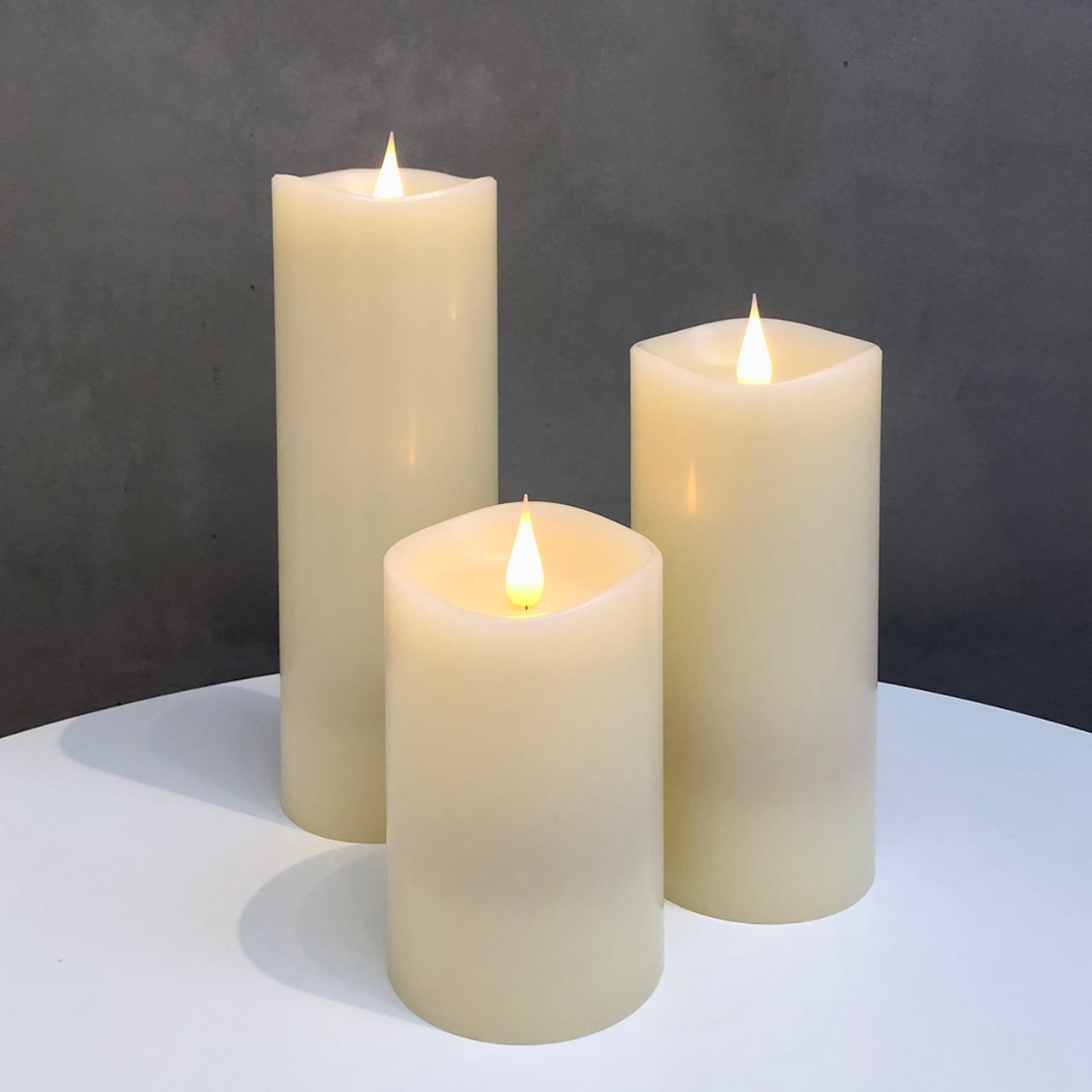 ENKINDDLE リモコン付きパープルキャンドル4本セット