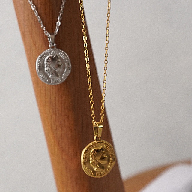 （Y）【４月中旬】メタルコインネックレス