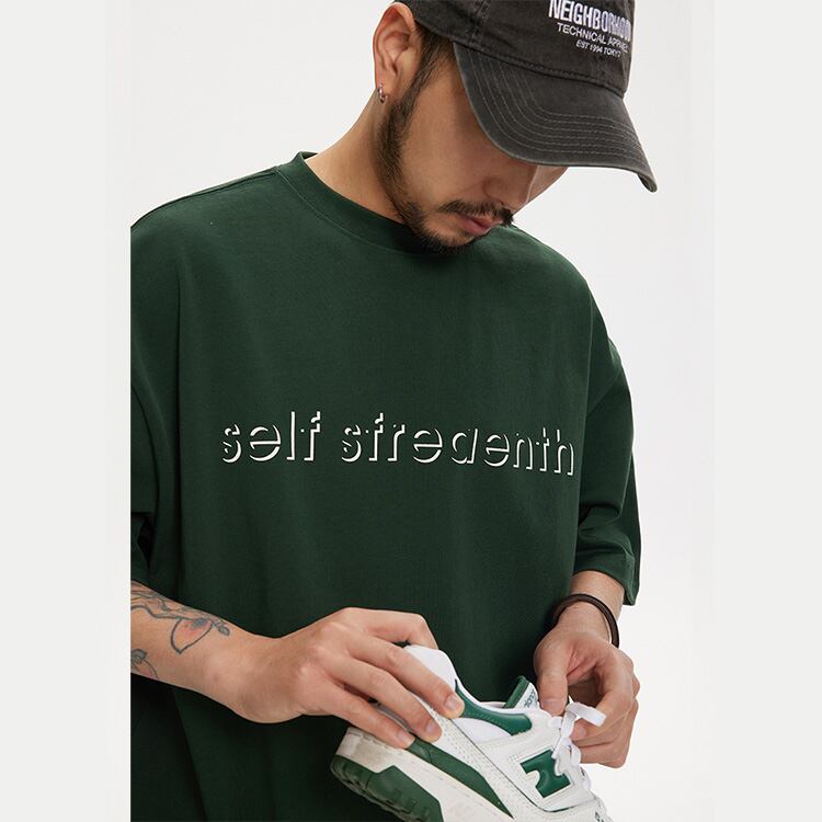 ★RETRO PRINTED COTTON LOOSE T-SHIRT　　　A0468