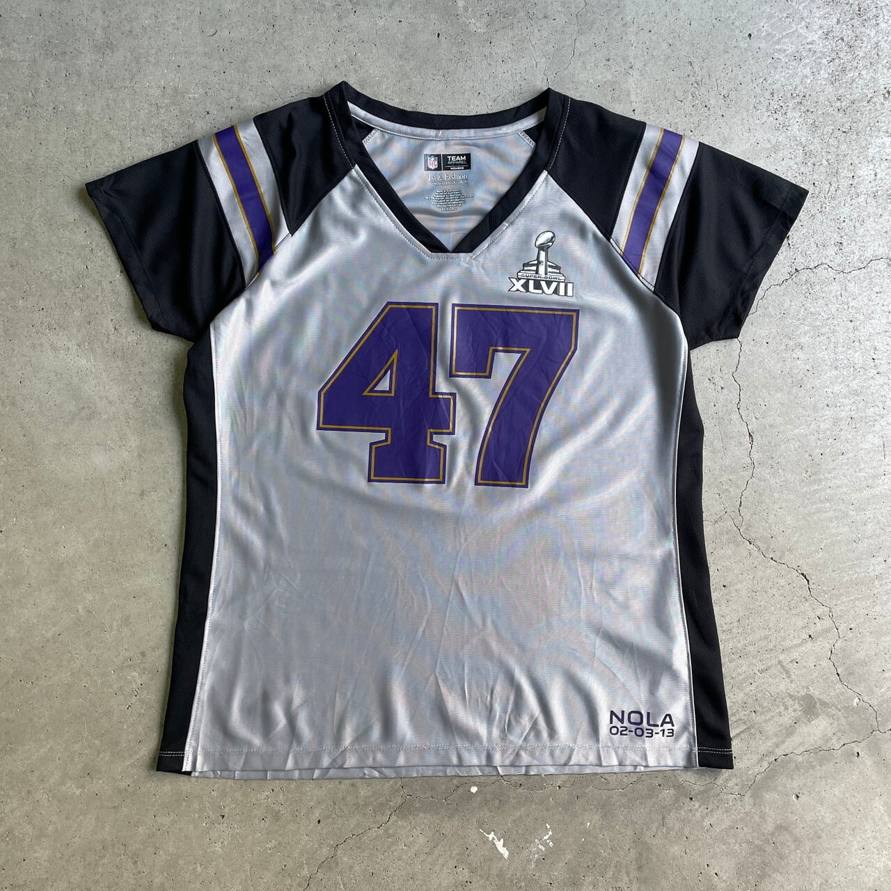 NFL TEAM APPAREL BALTIMORE RAVENS SUPER BOWL XLVII ゲームシャツ