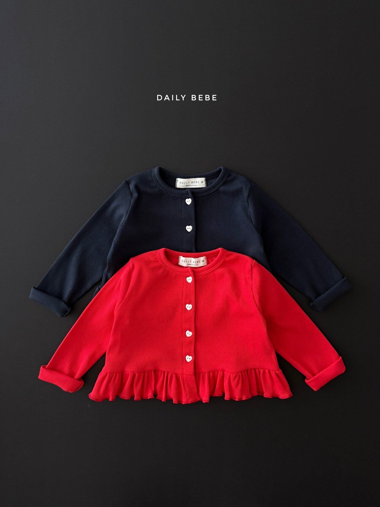 colored paper cardigan【DAILYBEBE】※10月中旬発送予定