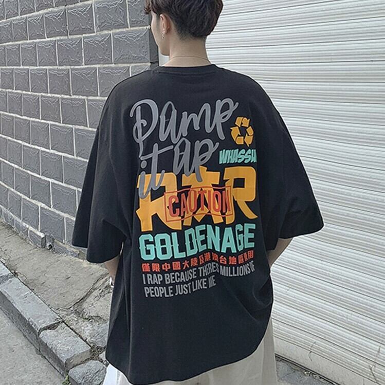 全2色 Tシャツ カットソー プリント カジュアル シンプル