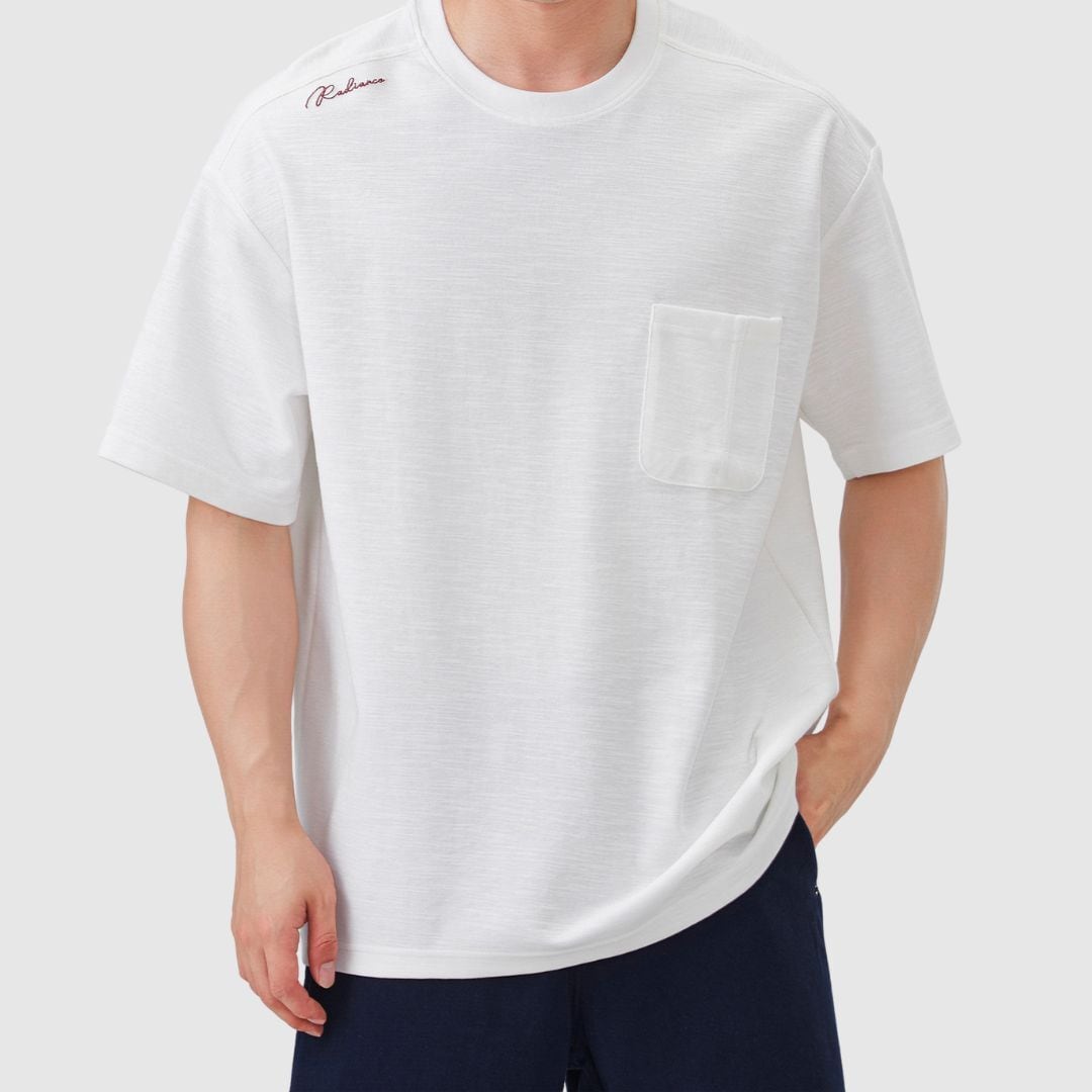 刺繍入り半袖Tシャツ H2771