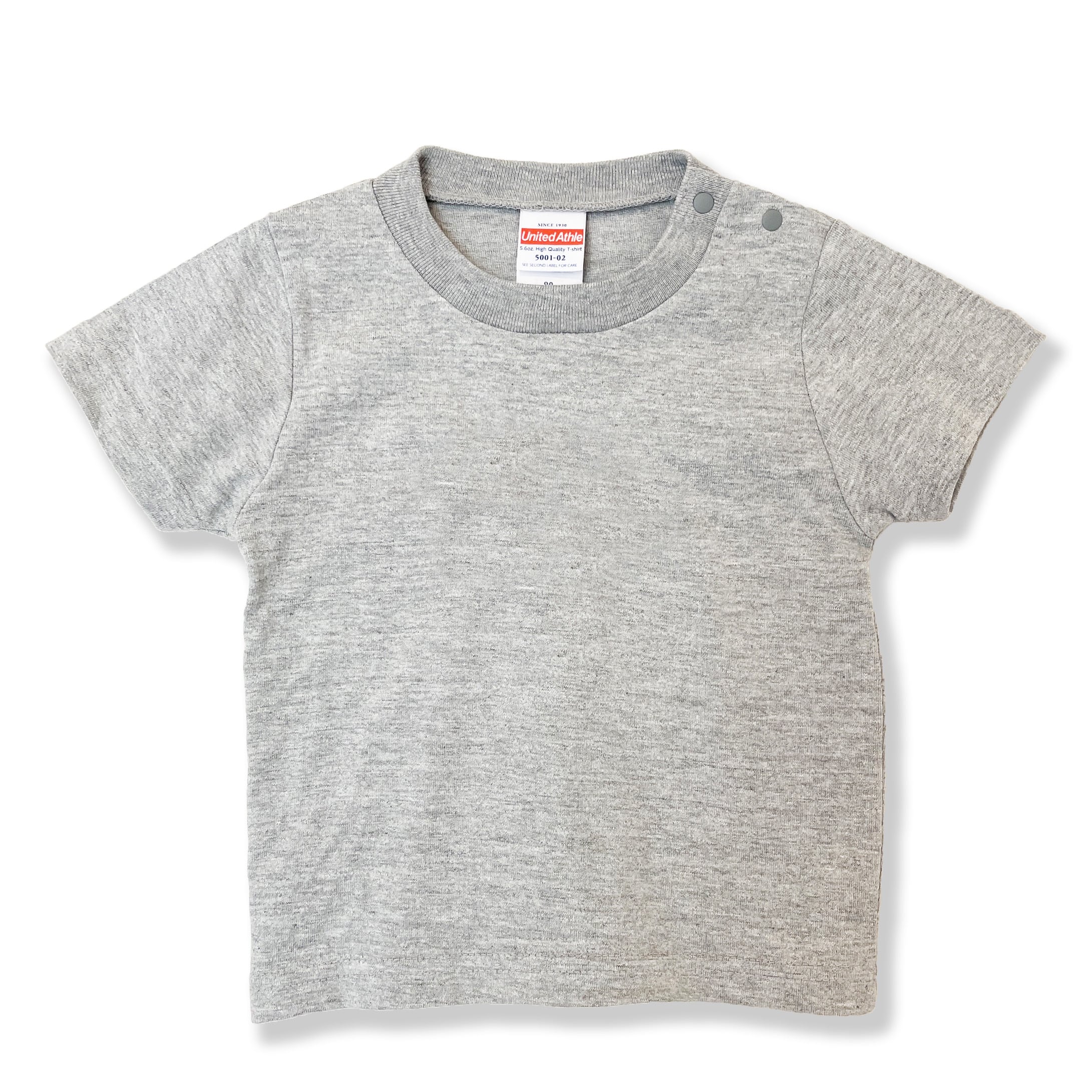クルーネックTシャツ キッズ ミックスグレー | このえ工房