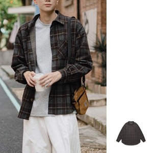 Check pattern shirt M14945