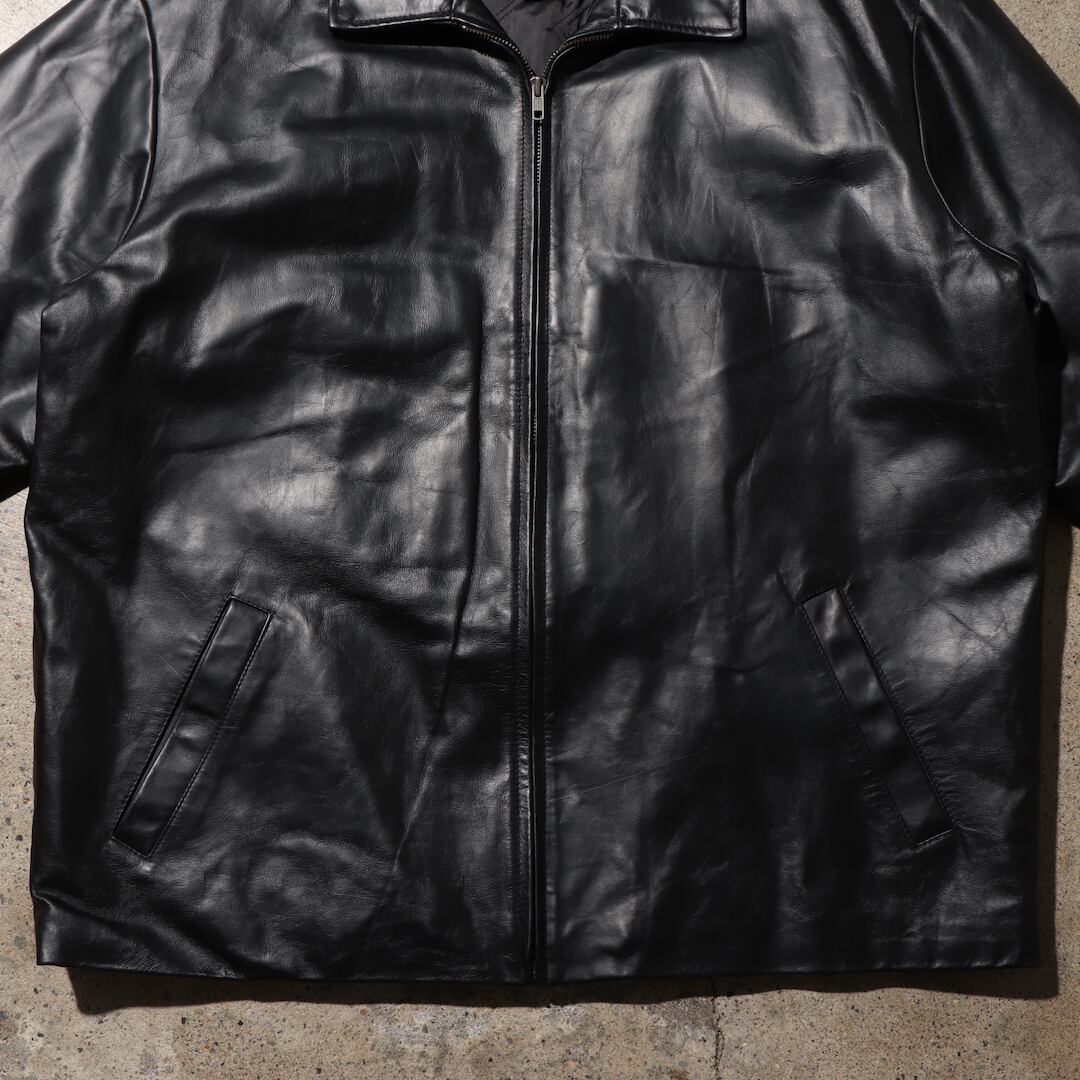 美品 XL OLD GAP 90s 黒 牛革 レザージャケット オールドギャップ 