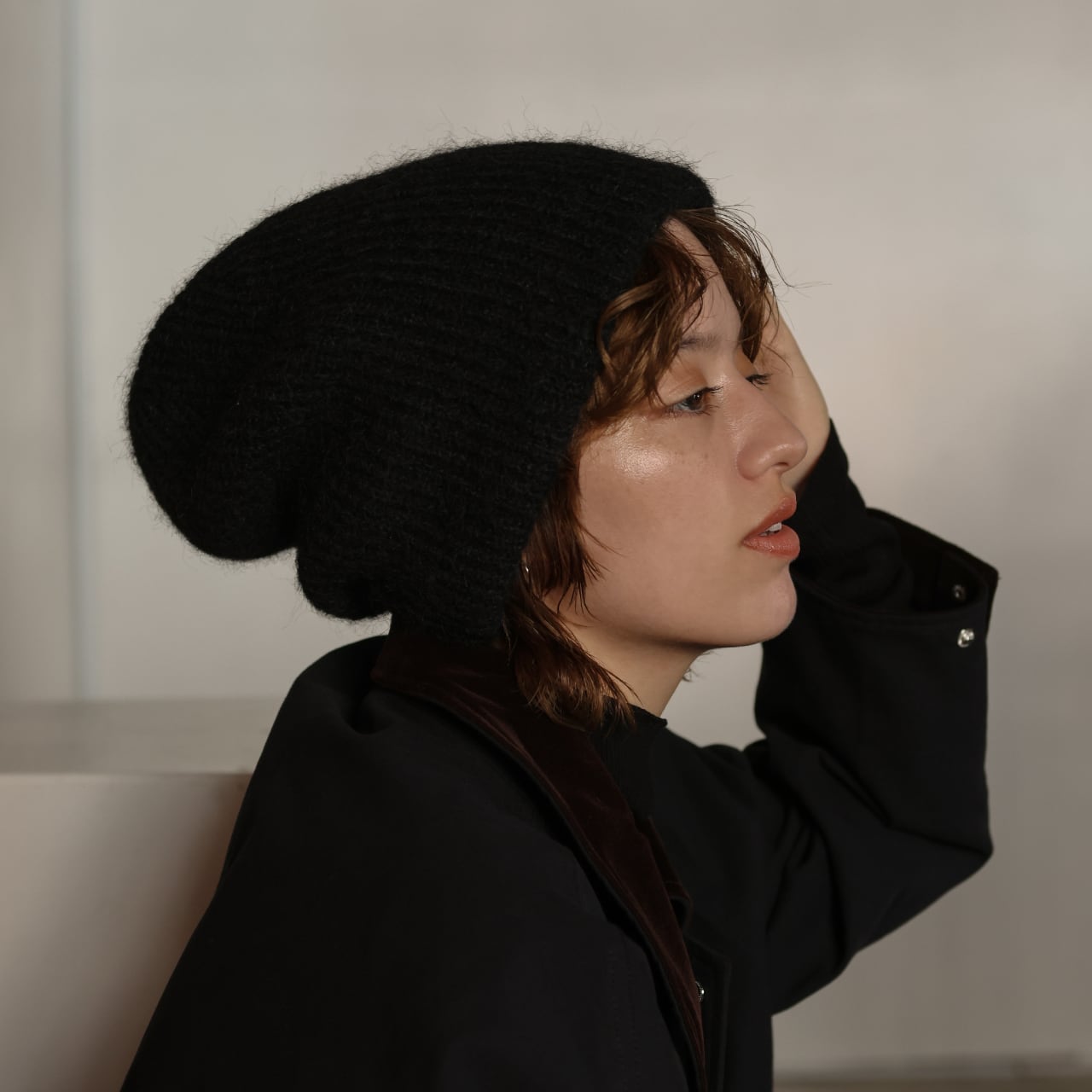 帽子 CALME _loose fit beanie BLACK loose fit beanie / black | CALME /カルム -Lifestyle Shop-