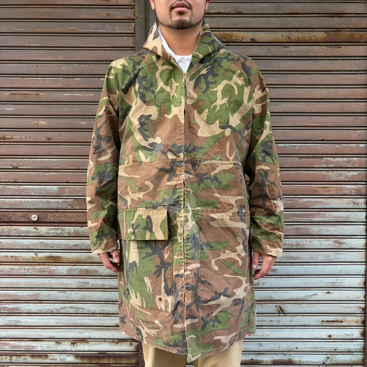 【USA製】ハンティングジャケット　カバーオール　迷彩　ARMY　カモフラージュ USA製】ハンティングジャケット カバーオール 迷彩 ARMY カモフラージュ