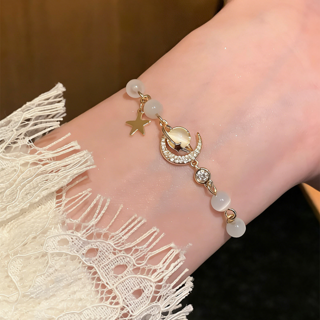 tomr星つきジルコンブレスレット