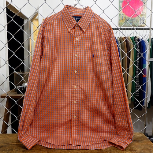 "Ralph Lauren"  L/S Plaid shirt