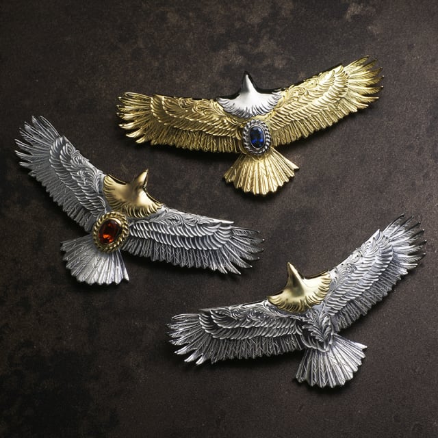 鷲見太郎 Pendant ペンダント】唐草彫アラベスクイーグル 鷲見太郎 Pendant ペンダント】唐草彫アラベスクイーグル
