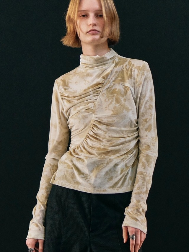 【25AW】PHOTOCOPIEU フォトコピュー / ASYMMETRIC JERSEY TOP / トップス