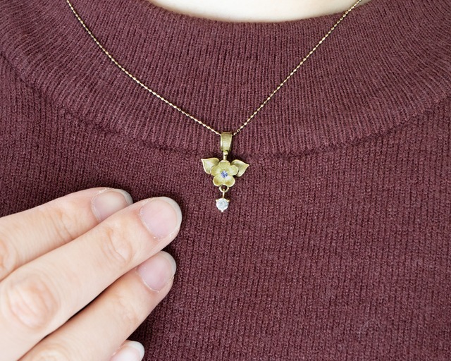 《K18》Petit Fleur_ダイヤモンド0.13ct_1745