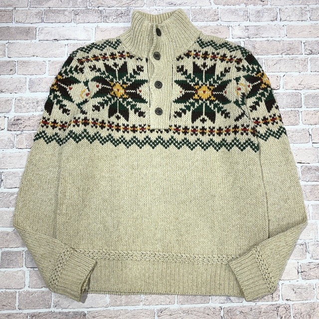 RALPH LAUREN NORDIC SWEATER BEIGE