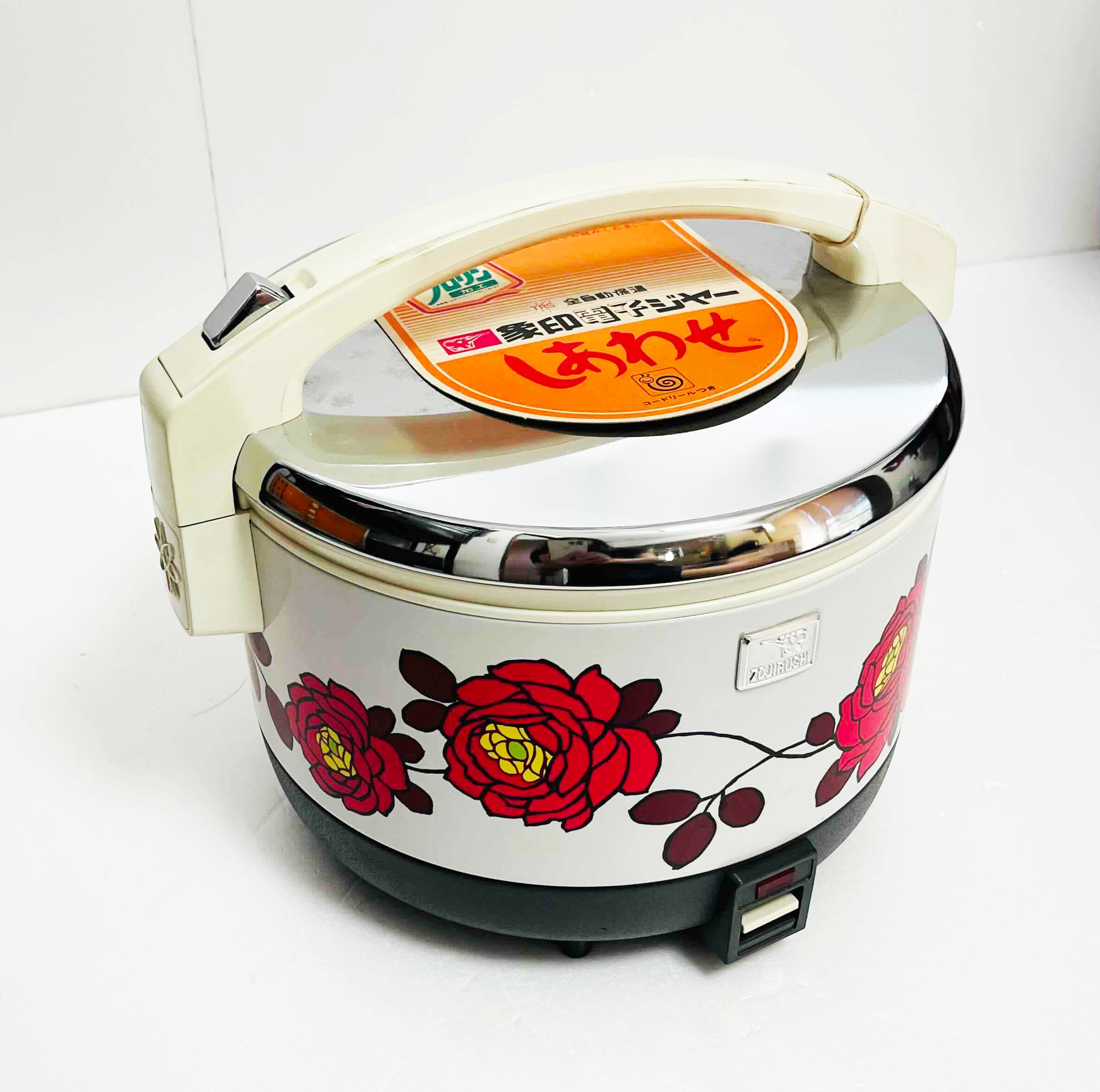 昭和レトロ 象印 電子ジャー 花柄 保温ジャー【D-SS1515】 | 六感堂