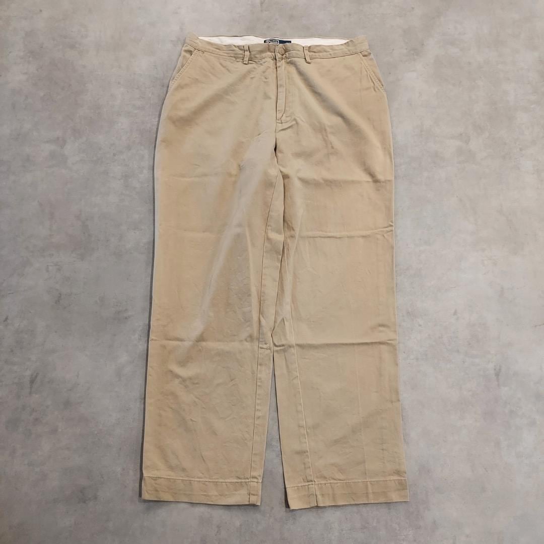 ポロバイ ラルフローレン W34 ポロチノ チノパン 古着 ベージュ 16711