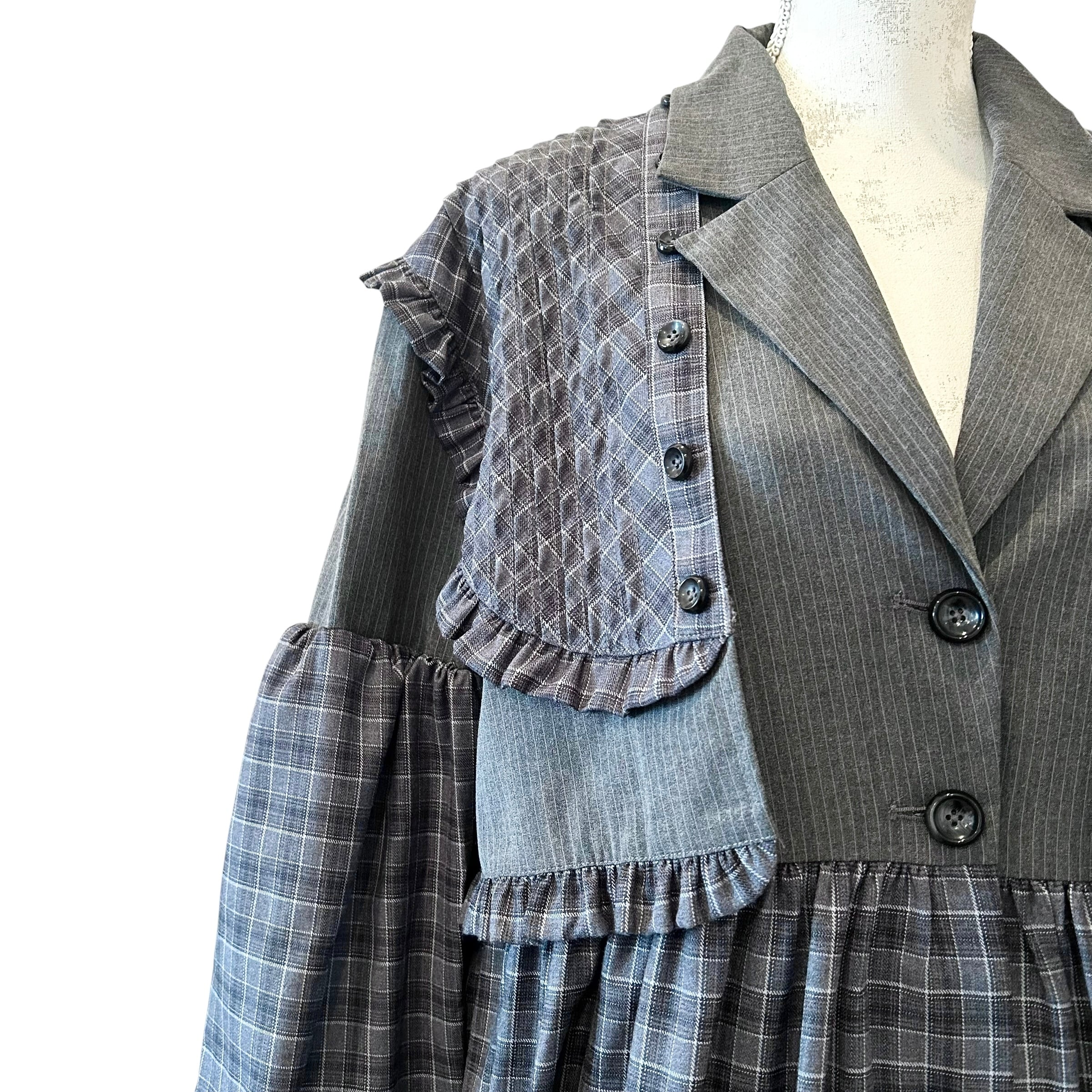 ヨークドッキングスーツワンピース GRAY