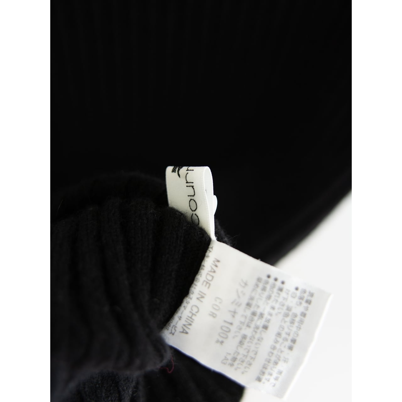 【courreges】Made in China 100% Cashmere High Neck H/S Sweater（クレージュ 中国製 半袖カシミヤハイネックセーター ニットプルオーバー）