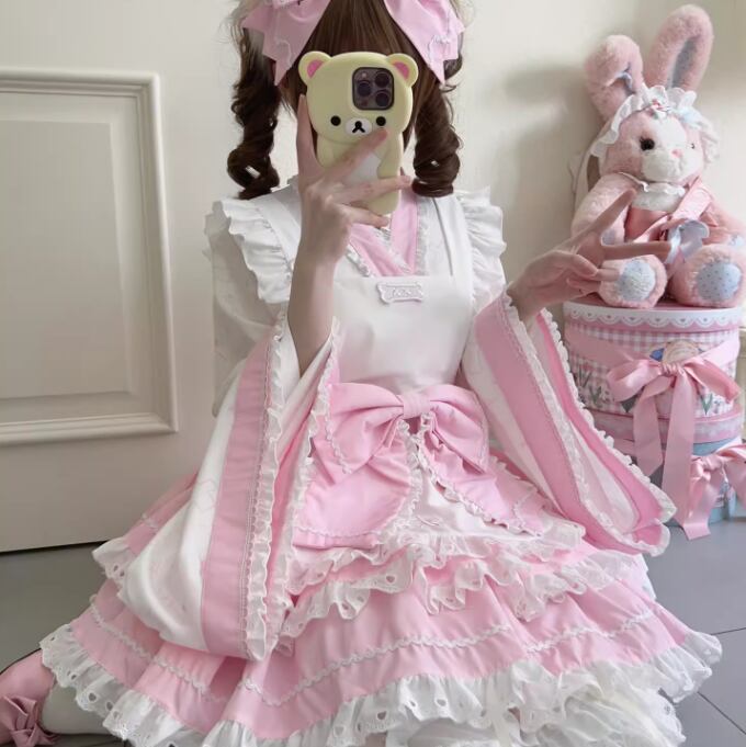 ゆめかわ♡全3カラー 和ロリメイドコンプリートセット kos45☆ | ゆめ 