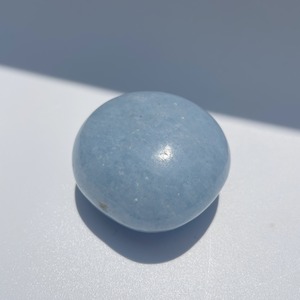 セレスタイト パームストーン01 ◇Celestite Palm Stone◇ 天然石・鉱物・パワーストーン