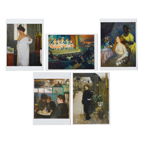 「奇蹟の芸術都市　バルセロナ」展　ポストカード5枚セットC「カタルーニャの画家たちとパリ」