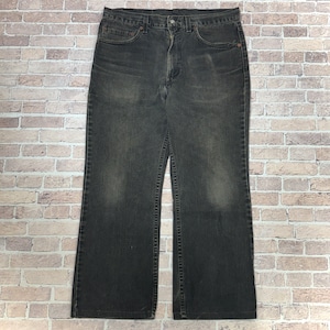 LEVI'S 505 後染めBLACK DENIM PANT