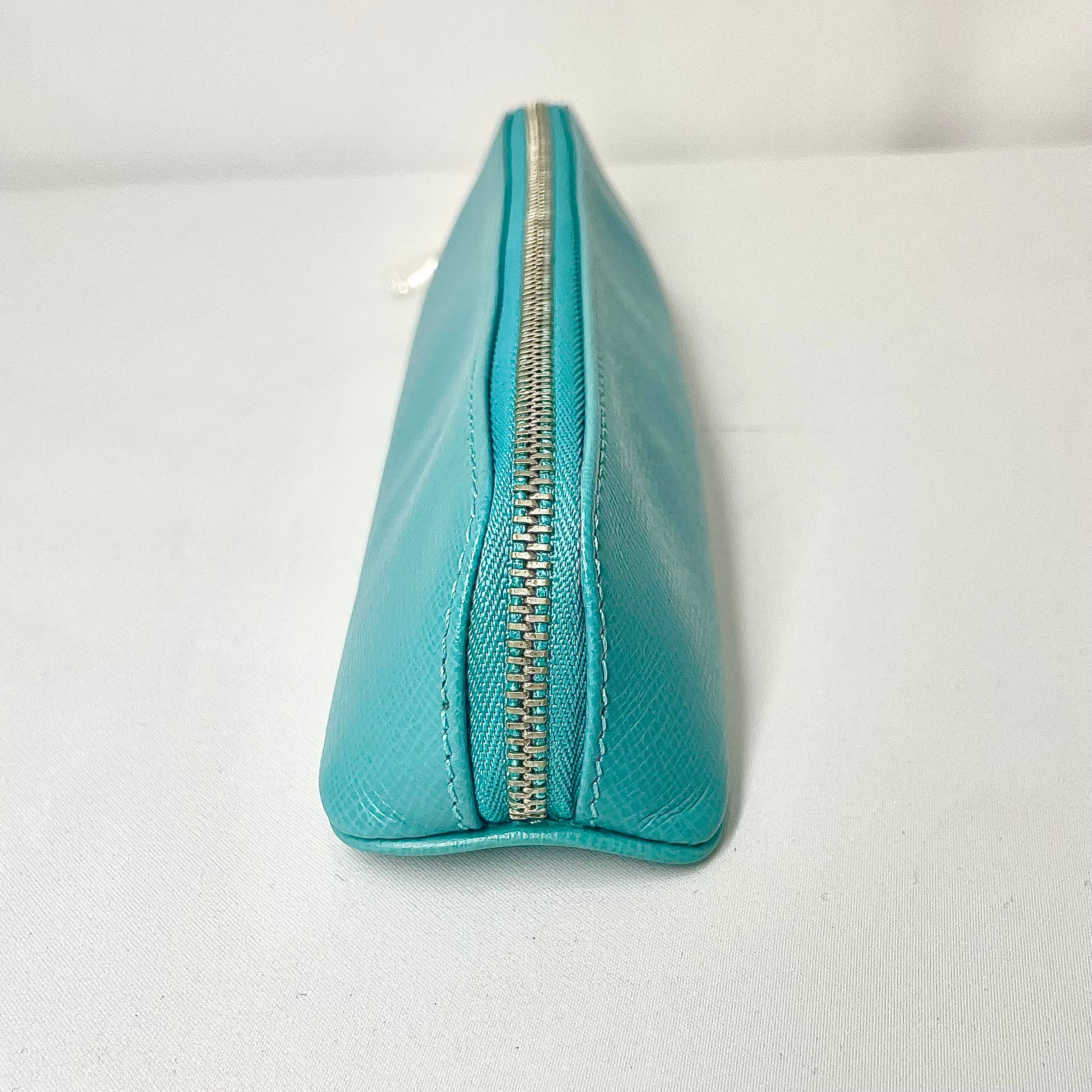 Tiffany&Co. ティファニー ペンケース レザー ティファニーブルー | 2122