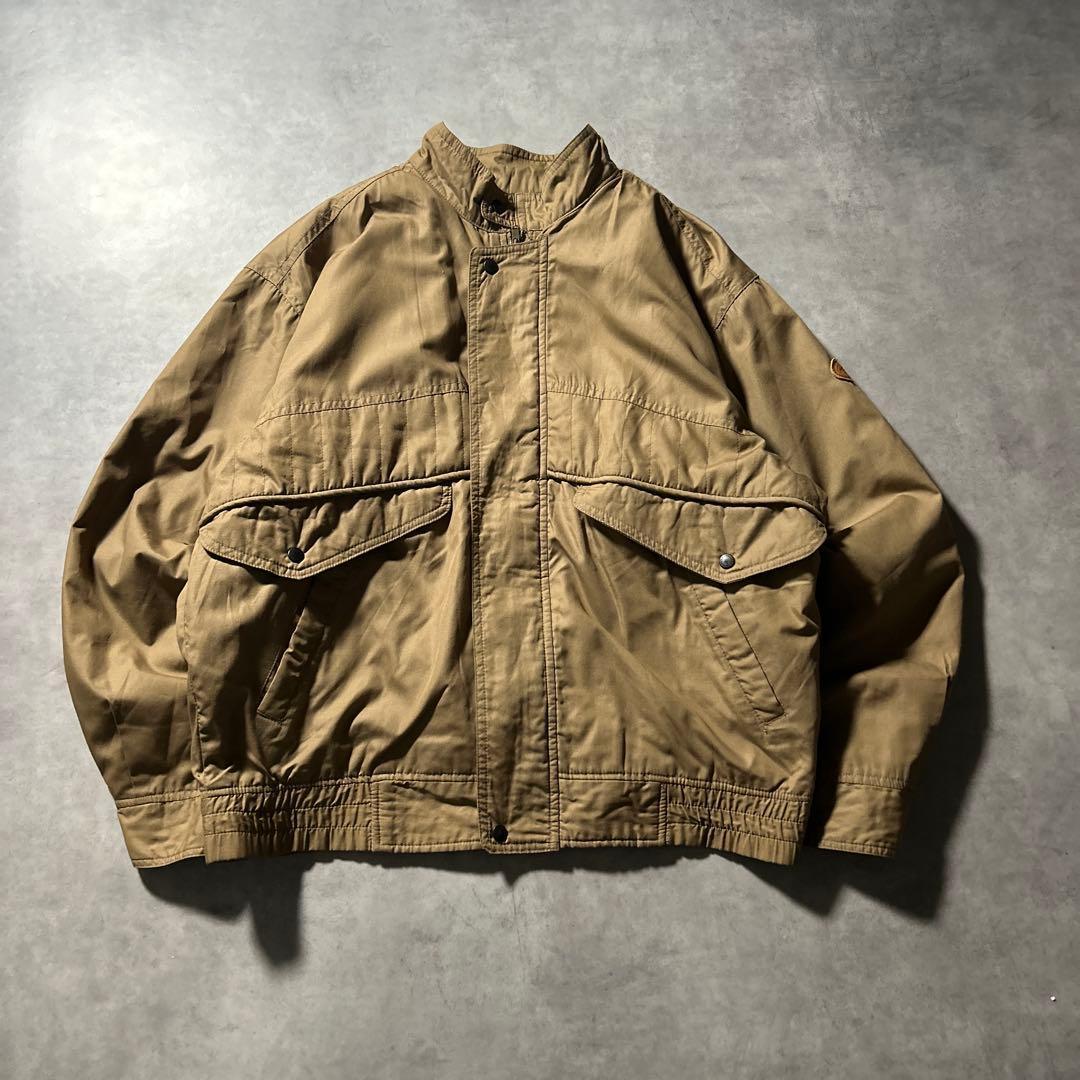 size XS】90s Timberland ティンバーランド 襟レザー ハンティング