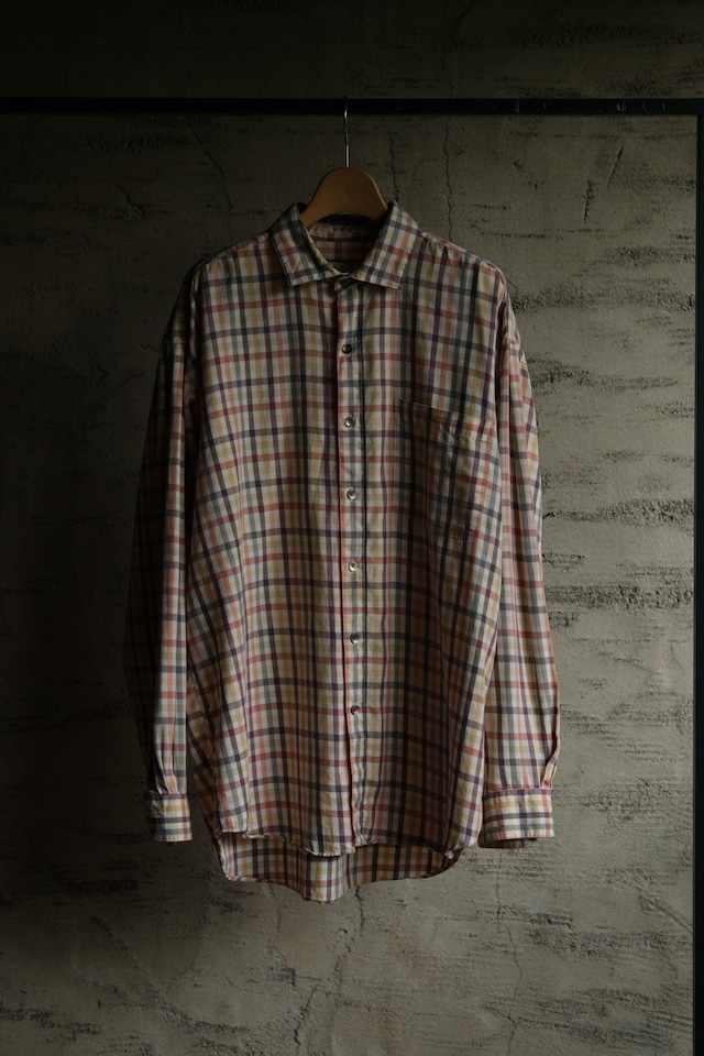 IORI/90's "PERRY ELLIS" L/S check shirt