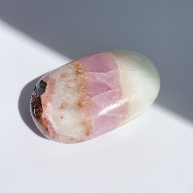 ピンクアラゴナイト パームストーン 10◇Pink Aragonite Palm Stone◇天然石・鉱物・パワーストーン