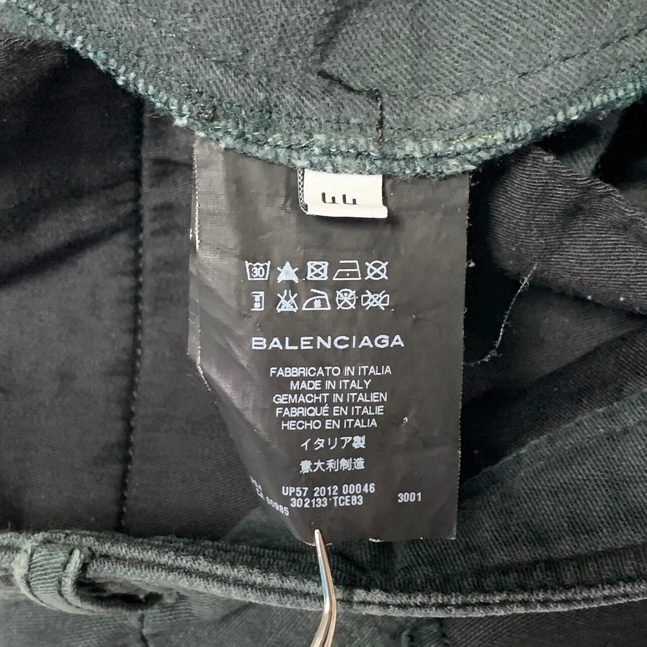 Balenciaga by Nicolas Ghesquiere / Geometrical Pockets Faded