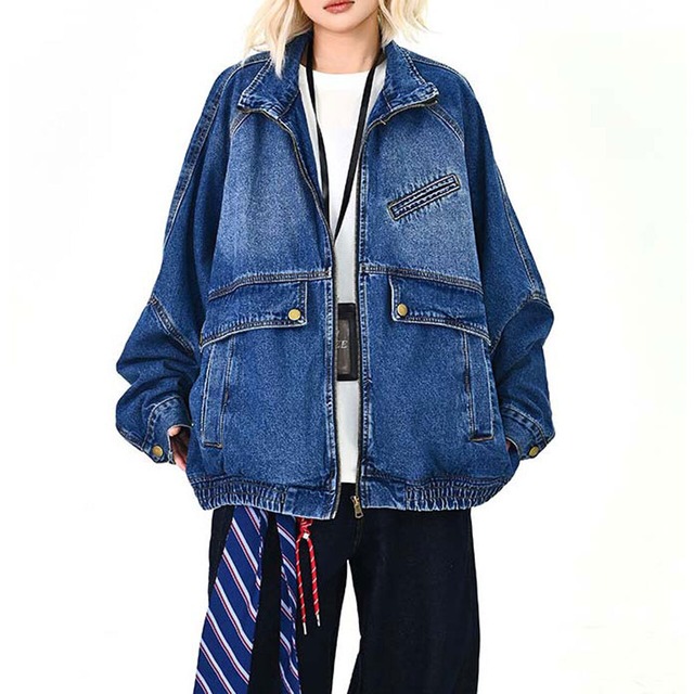 ユーティリティシティデニムブルゾン 2col   R01485