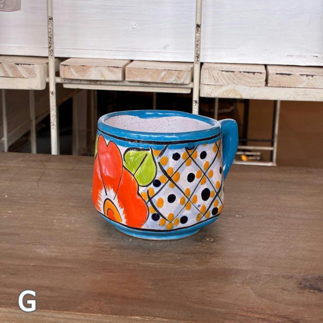 Mexicco Guanajuato ware mug 9type　メキシコ　グアナファト焼　マグカップ　全9種　コーヒー　紅茶　ジュース　カップ　ソーサー　