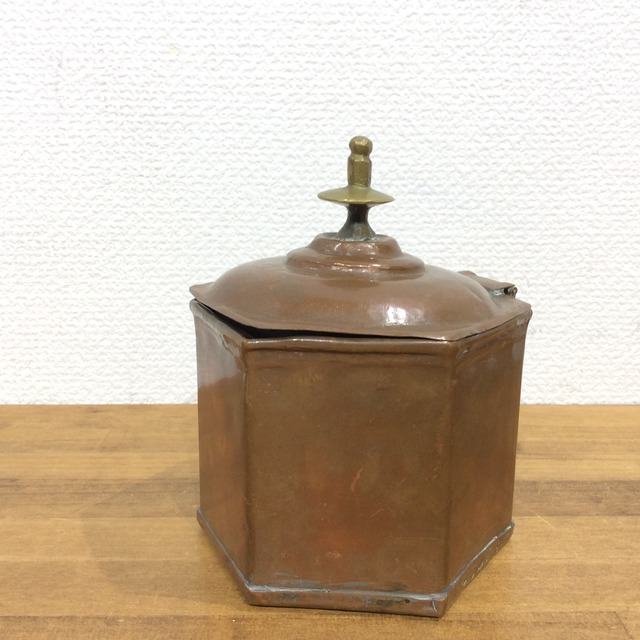 フランス ／1930年代銅製入れ物　 24404