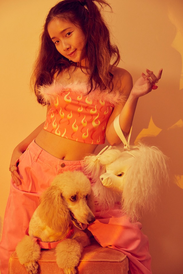 77th White Poodle Shape Hand Bag / ホワイトプードル ハンドバッグ 