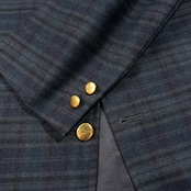 70s Kent ケント VAN JAC ヴァンヂャケット シャドーチェック柄 金ボタン 2B テーラードジャケット ブレザー サイズ 95 /ビンテージ